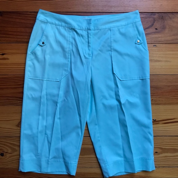 Izod XFG Teal Bermuda Golf Shorts, EUC, 6 - Picture 1 of 11